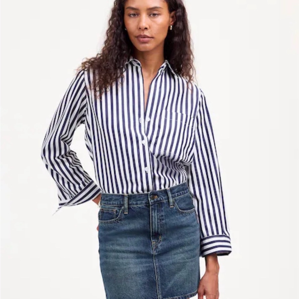 Denim Mini Skirt in Karney Wash